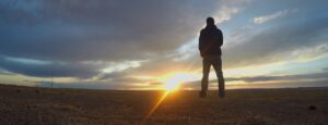 Stimmung bei Sonnenuntergang in der Mongolei